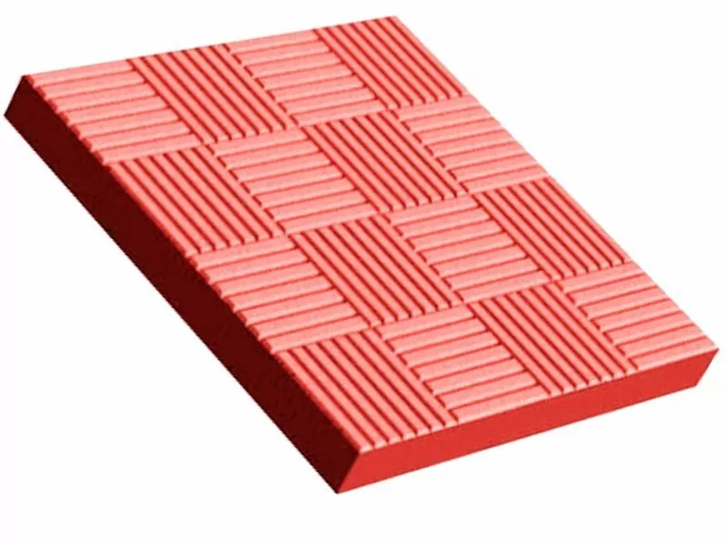 Тротуарна плитка Шоколадка, 3 см 3 Тротуарна плитка Шоколадка Червоний